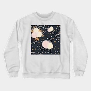 fluffy flowers pattern Crewneck Sweatshirt